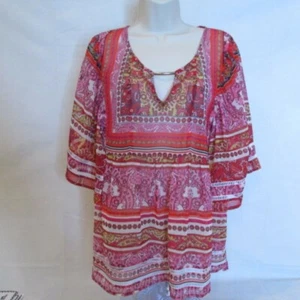 Christina Boho Bluse Damen klein rosa - Bild 1 von 6