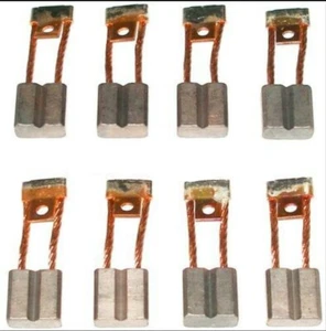 Brush Set To Suit Delco Remy 12v 40MT Caterpillar Starter 19 x 19 x 9.5mm - 8 Pc - Picture 1 of 1