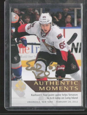 2012-13 SP Authentic #173 Erik Karlsson Authentic Moments Gold Auto - Image 1 of 2