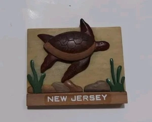 New Jersey TURTLE Souvenir Fridge Magnet - Picture 1 of 8