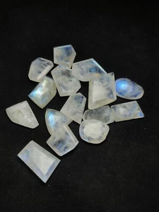 Rainbow Moonstone Fancy Cut Faceted Gems, 15-20mm, 7-15 carats - Picture 1 of 7