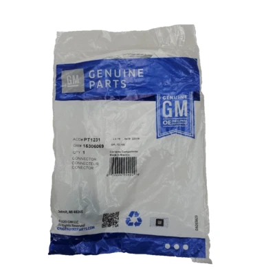 Air Suspension Compressor Motor Connector GM Original 15306069 - Image 1 of 4