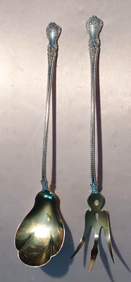 Juego de 2 piezas de lechuga Cambridge by Gorham Sterling Foto 1 de 3