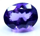 5.90 CT Untreated Natural Purple African Amethyst 11 MM Certified Oval Gemstone