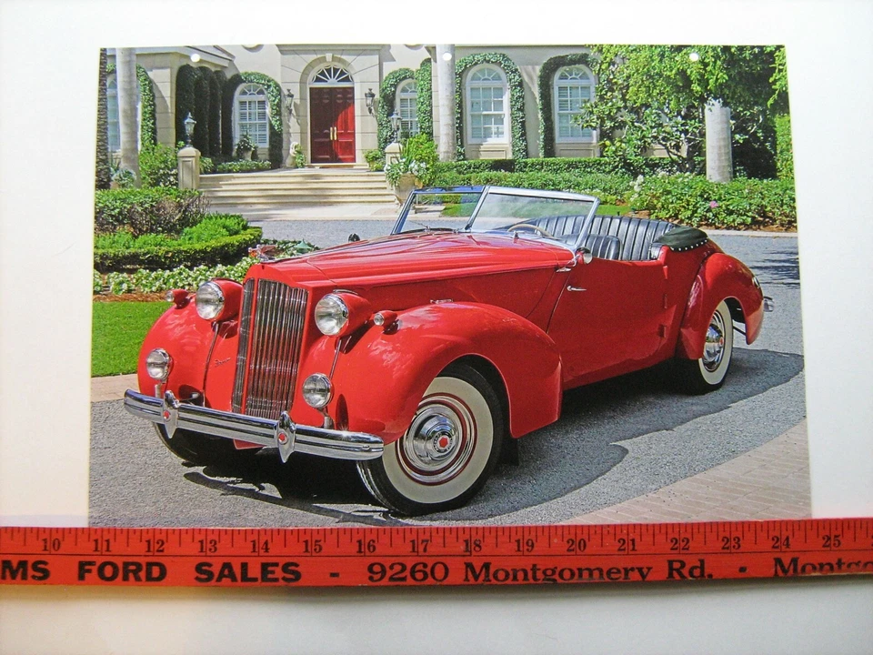 Packard One-Twenty 120 Darrin 1939 convertible Victoria foto del calendario NOS Foto 1 de 1
