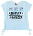 Girls Disney Minnie Mouse Sequin Swipe Guess My Mood T Shirt Top 4 To 10 Years
