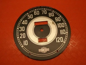 OEM war era Knucklehead speedo face, civilian models, PATINA! - Picture 1 of 3
