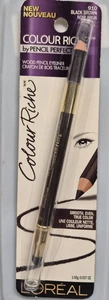 Loreal Color Riche Wood Pencil Eyeliner 900 Black, 910 Black Brown (BENT TIP) - Picture 1 of 3