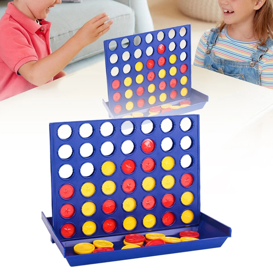 Connect Four In A Row 4 In A Line Board Game Kids Educational Toy Family - Image 1 of 4