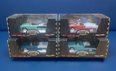 GEARBOX COLLECTIBLE 1955 CHEVY BELAIR PEDAL DRIVEN CAR DIECAST LOT OF 4 - Image 1 of 4