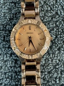 DKNY Women's Watch Chambers Quartz Rose Gold Tone Dial Rose Gold Bracelet NY8486 - Picture 1 of 6