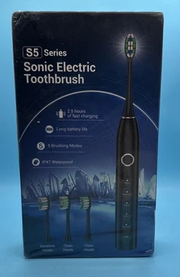 Cepillo de dientes eléctrico sónico serie S5 negro sellado de fábrica nuevo. Foto 1 de 4