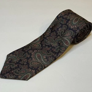 Robert Talbott grüne Paisley Herren Seidenkrawatte handgenäht 58” x 3,25” - Bild 1 von 6