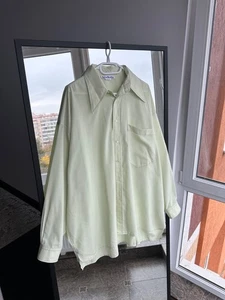 Acne Studios Oversized Light Green Button-Up Shirt Sz 50 - Picture 1 of 8