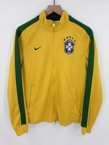 2014 BRAZIL N98 AUTHENTIC Nike Football Soccer Jacket 589852-703 Men’s Medium - Picture 1 of 9