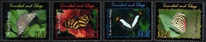 Trinidad & Tobago Briefmarke 638-641 - Schmetterlinge - Bild 1 von 1