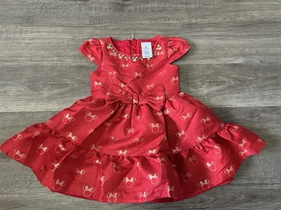 Disney Store Minnie Mouse Vestido de Fiesta para Niña Gemas Brillante Fiesta Elegante Talla 4 Foto 1 de 4