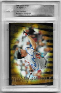1996 Pinnacle Zenith Cal Ripken JR Honor Roll Leaf Certified Autograph - Picture 1 of 1