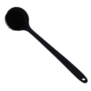 Silicone Body Scrubber Long Handle Back Scrubber for Shower Silicone Body Brush - Picture 1 of 12