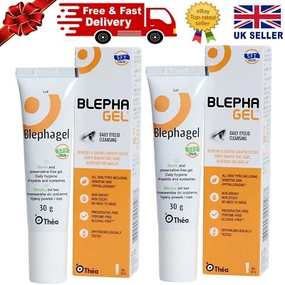 Blephagel Daily Eyelid Cleansing Gel || Gentle Cleanser to Refresh- 30g, Pack 2