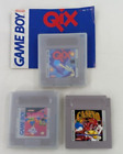 VTG '90's Nintendo Game Boy Lot of 3 Games - QIX, Ultra Quarth & Casino FunPak