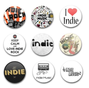 25mm 1" BUTTON BADGES x9 INDIE - Bild 1 von 1