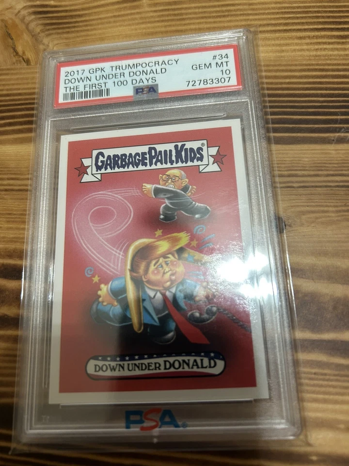 2017 GPK Trumpocracy Down Under Donald PSA 10 pop 6 - Image 1 of 3
