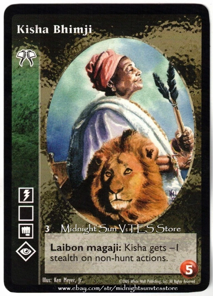 Kisha Bhimji Osebo White Wolf Tournament Promo V:TES VTES Vampire CCG - Image 1 of 1