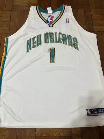 Baron Davis Vintage Reebok #1 New Orleans Hornets Jersey 56 BNWT Cover