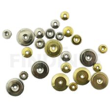 24 Brass Silver Clock Hand Nuts American Metric Clockmakers Parts Repairs Mixed