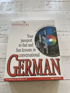 Your Passport To Fast & Fun Lessons In Conversational German CD Essential Softwa - Picture 1 of 6