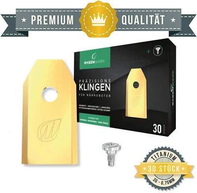 30x TITAN Messer Klingen Automower Gardena Mähroboter Ersatzmesser für Husqvarna - Bild 1 von 4