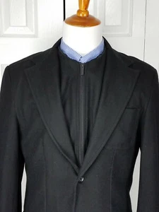 Kenneth Cole New York Mens Black Jacket Blazer Sport Coat Size L/G - Picture 1 of 12