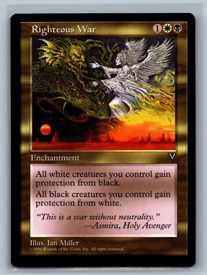 Magic The Gathering Visions Righteous War MTG TCG CCG - Image 1 of 2