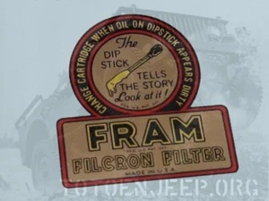 DECALCOMANIE POSE A L EAU . CUVE FILTRE A HUILE JEEP M38 us ww2 . jeep willys - Imagen 1 de 1