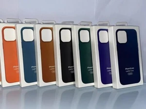For iPhone 12 Pro Max 12 Mini 12Pro 12 Original Leather Phone Case With MagSafe - Picture 1 of 27
