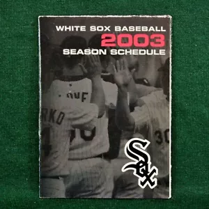 Chicago White Sox 2003 MLB Baseball Season Pocket Schedule Comiskey, Miller Lite - Picture 1 of 11
