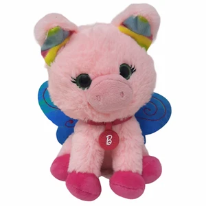 Just Play Butterfly Pig Barbie Loves Pets Series Stuffed Animal Plush Toy 7" - Picture 1 of 6