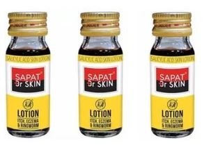 (Pack of 3) Sapat Lotion (12ml Each) for Eczema, Ringworm, Itch - 100% Herbal - Picture 1 of 2