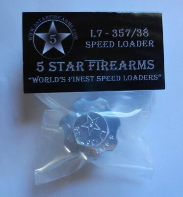 5 STAR FIREARMS Aluminum Speedloader, Speed Loader; S&W 686+, Taurus 617 627 827 66; L7-357/38