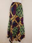 Vintage Skirt Size 6 8 Colourful African Print Long Maxi Boho Hippie Retro Gypsy