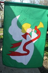Home Decor Garden Flag Angel Green Flag 28" x 40" - Picture 1 of 4