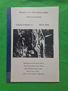 1986 Bulletin of the Peak District Mines Historical Society Cwm Bychan