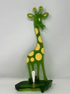 Lucite Giraffe Schreibtisch Stifthalter sehr selten trockener Spaß Vintage 70er 15"" groß - Bild 1 von 11