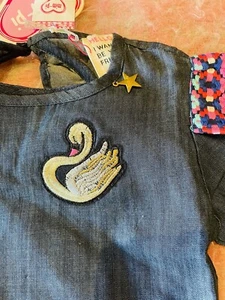 Mim Pi Light Denim Dress - 4 Years -BNWT - Picture 1 of 4