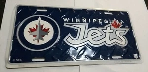 Winnipeg Jets NHL Canada Hockey Metal Glossy Commemorative License Plate Sports - Picture 1 of 2