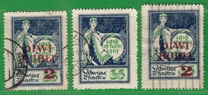 LATVIA LETTLAND LOT OF 3 STAMPS 1919-21s. USED 5468 - Picture 1 of 2