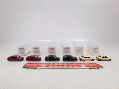 6X Wiking H0 1:87 VW Vento 055 01 + 055 02 + 149 07 18 Taxi Mint Box #EE928-0,5 - Immagine 1 di 4