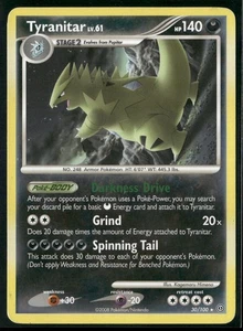 Pokémon Stormfront #30/100 Tyranitar Non-Holo Rare, Lightly played - Picture 1 of 2