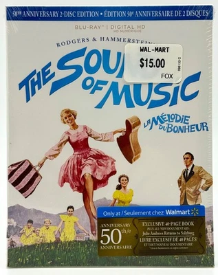 The Sound Of Music 50th Anniversary Edition Blu-Ray 2-Disc w/ Exclusive Book NEW - Image 1 of 3